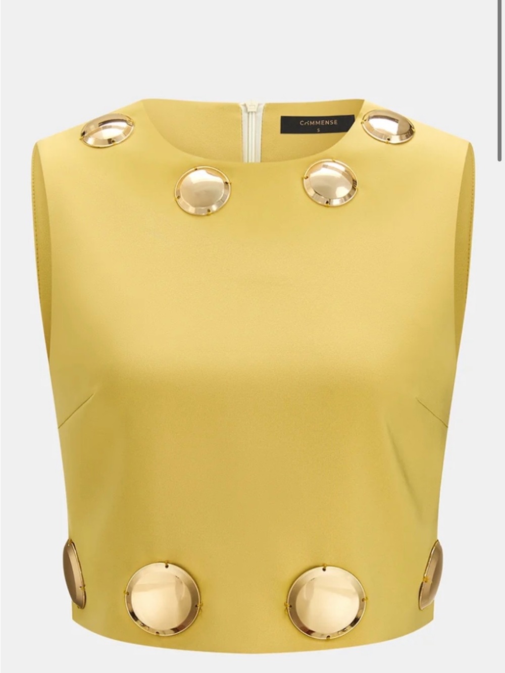 Commense- Yellow Mini Skirt - Sleek Women's Wrap Skirt and Top - Picture 2 of 6